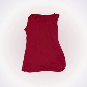 Red scoop neck, open back tank top | Sz M
